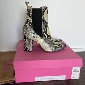 Paris Texas Snakeskin Chelsea Boot
